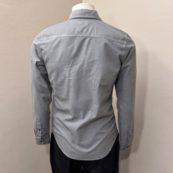 Armani Exchange Men’s Fitted Casual Button Down Shirt Gray Long Sleeve A|X SP - Picture 6 of 14